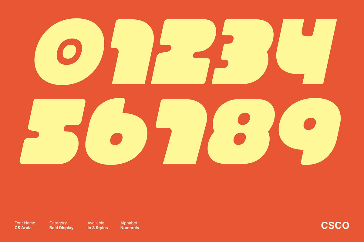 CS Arola – Bold Display Font, a Sans Serif Font by Craft Supply Co. (Photo 6 of 8)