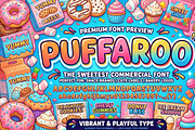 Puffaroo – Playful Bubble Font, a Sans Serif Font by RAHMAT (Thumbnail 11 of 11)