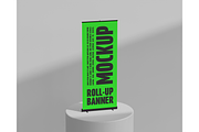 Minimalist Roll-Up Banner Mockup, an Advertising Mockup by Muhazdinata (Thumbnail 4 of 4)