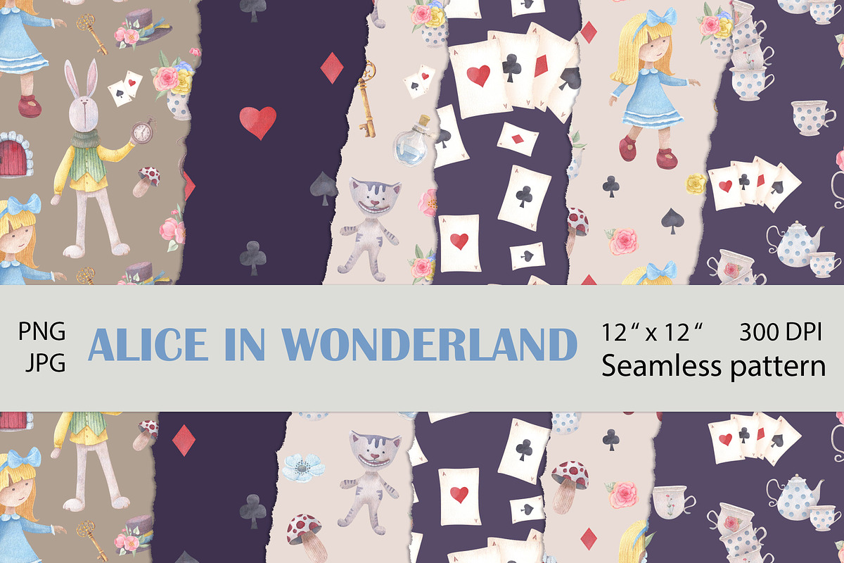 Alice in Wonderland. Watercolor, a Decorative Illustration by Nebbia (Photo 4 of 7)