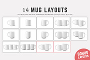 11 oz & 15 oz Mug Mockups (PNGs), a Cups & Container Mockup by Ultimate Mockups (Thumbnail 2 of 7)