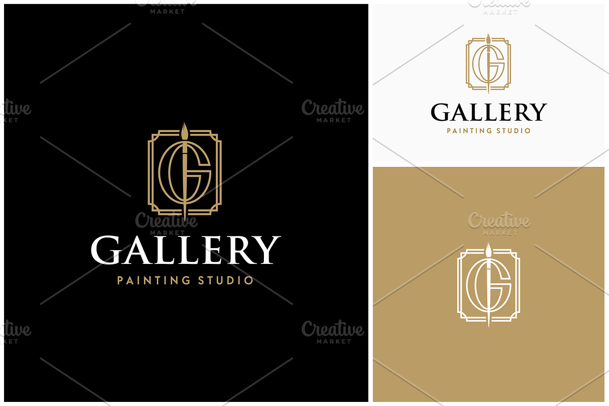 Paintbrush Letter G Gallery Art Logo, a Branding & Logo Template by Enola99d (Photo 2 of 2)