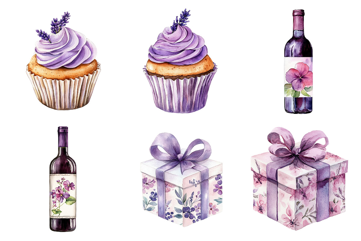 Lavender Pamper Time Clipart, an Illustration by Design Market (Photo 4 of 4)