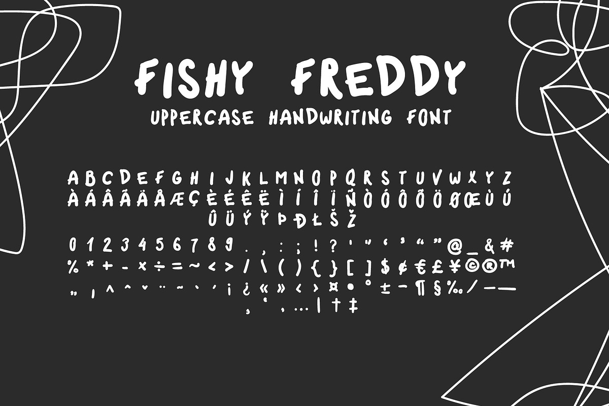 Fishy Freddy handwriting ugly font, a Handwritten Font by ugly type (Photo 4 of 8)