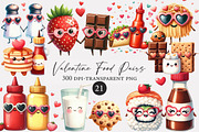 Valentine Food Pairs Clipart, an Illustration by Designworld (Thumbnail 1 of 5)