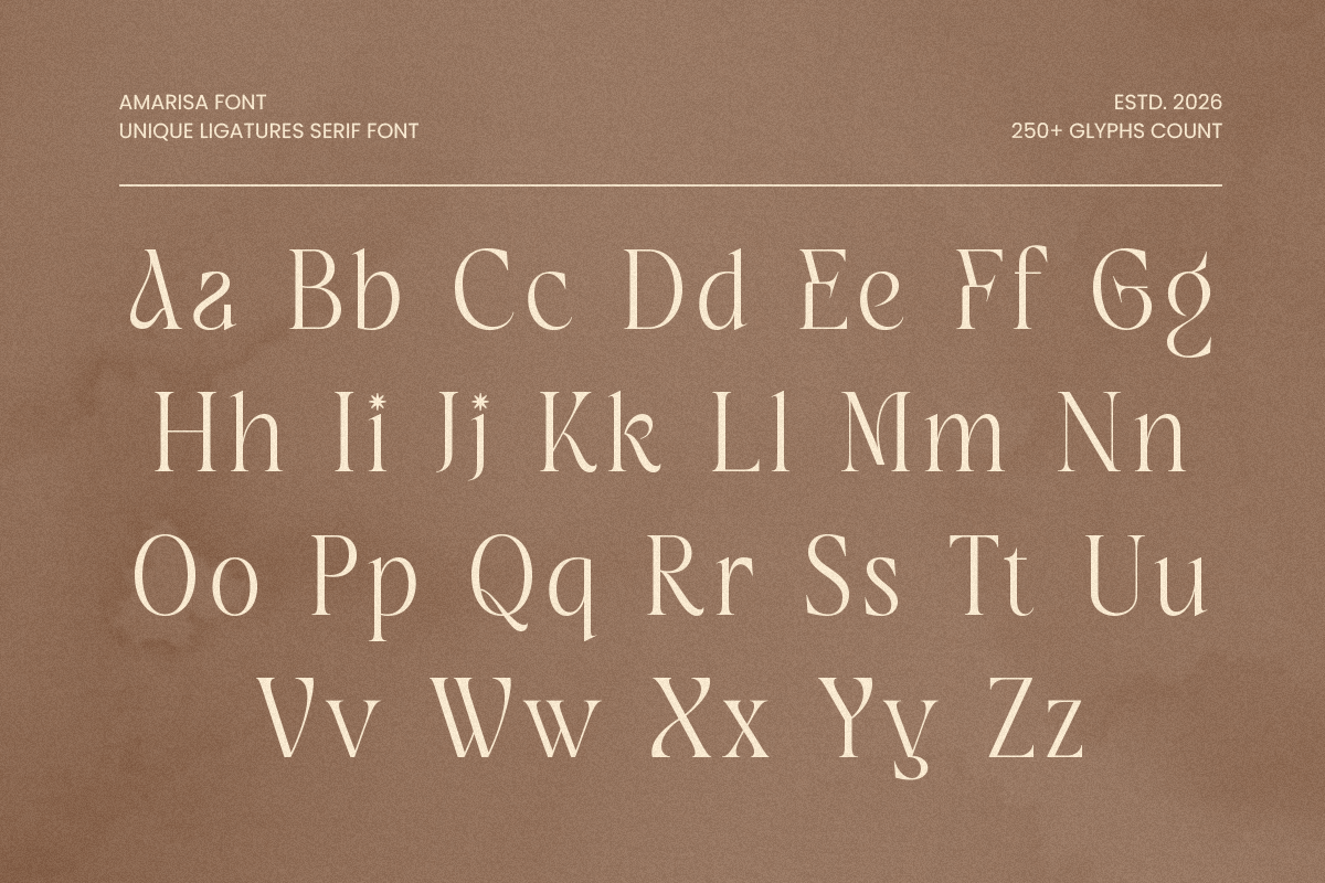 Amarisa - Luxury Editorial Font, a Serif Font by Sensatype (Photo 9 of 12)