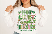 Not Lucky Simply Blessed Png,, a Seasonal Illustration by Designking (Thumbnail 2 of 6)