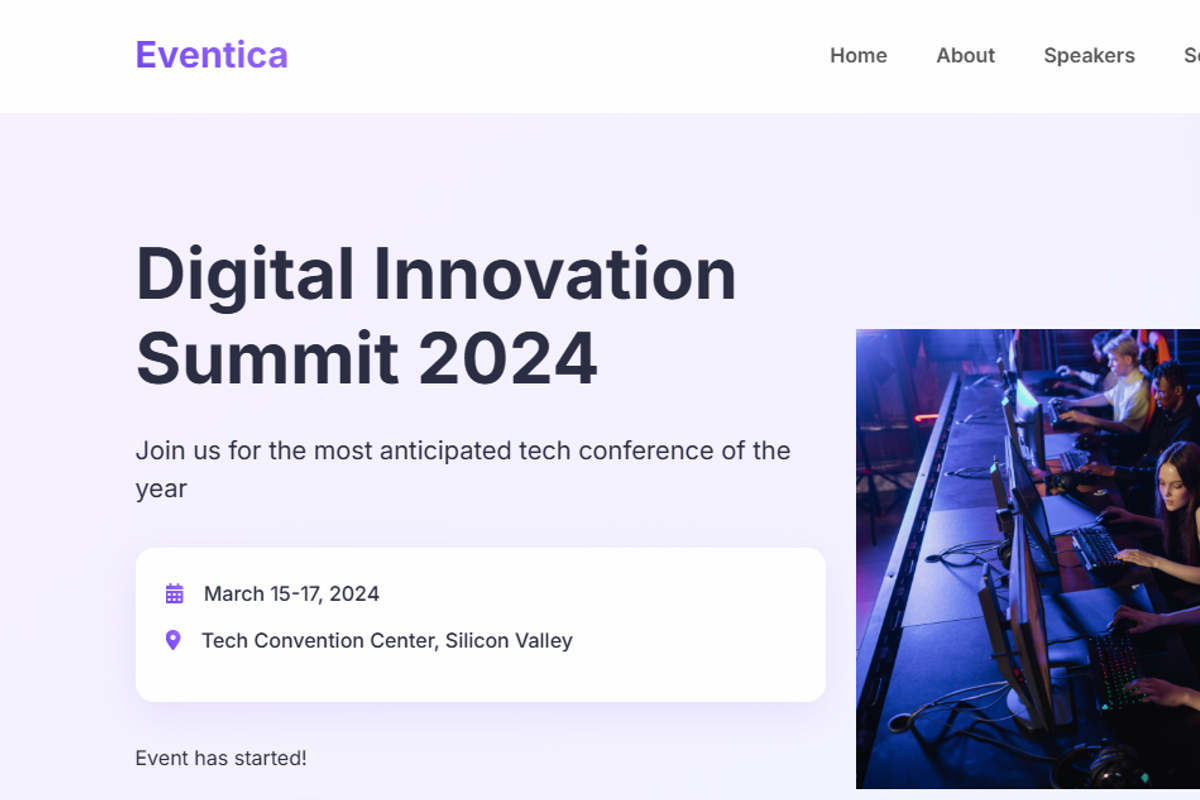 Modern Event & Webinar Landing Page, a HTML Template by StevenIMANZI (Photo 8 of 8)