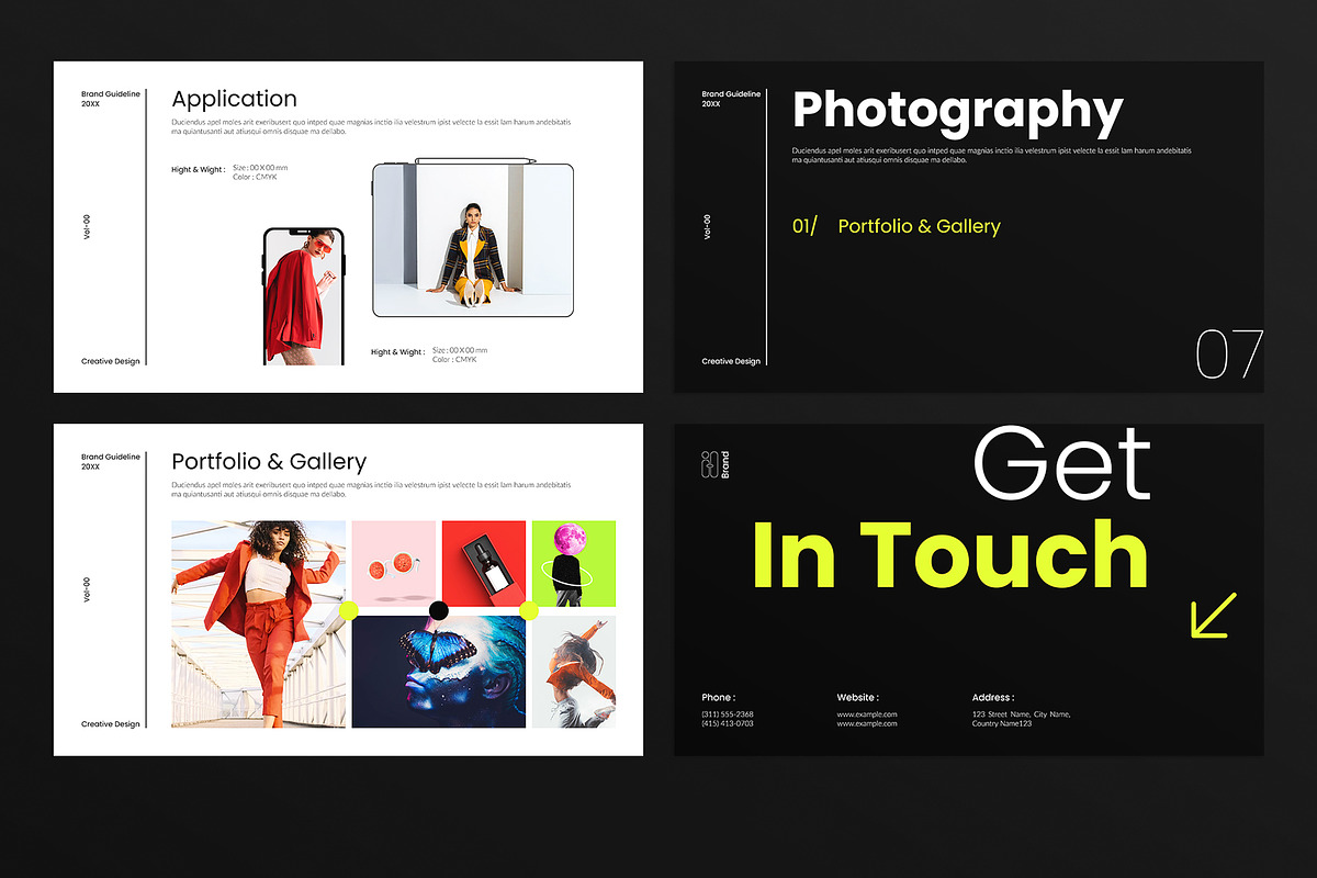 Brand Guideline Template, a Presentation Template by E-Type (Photo 6 of 6)
