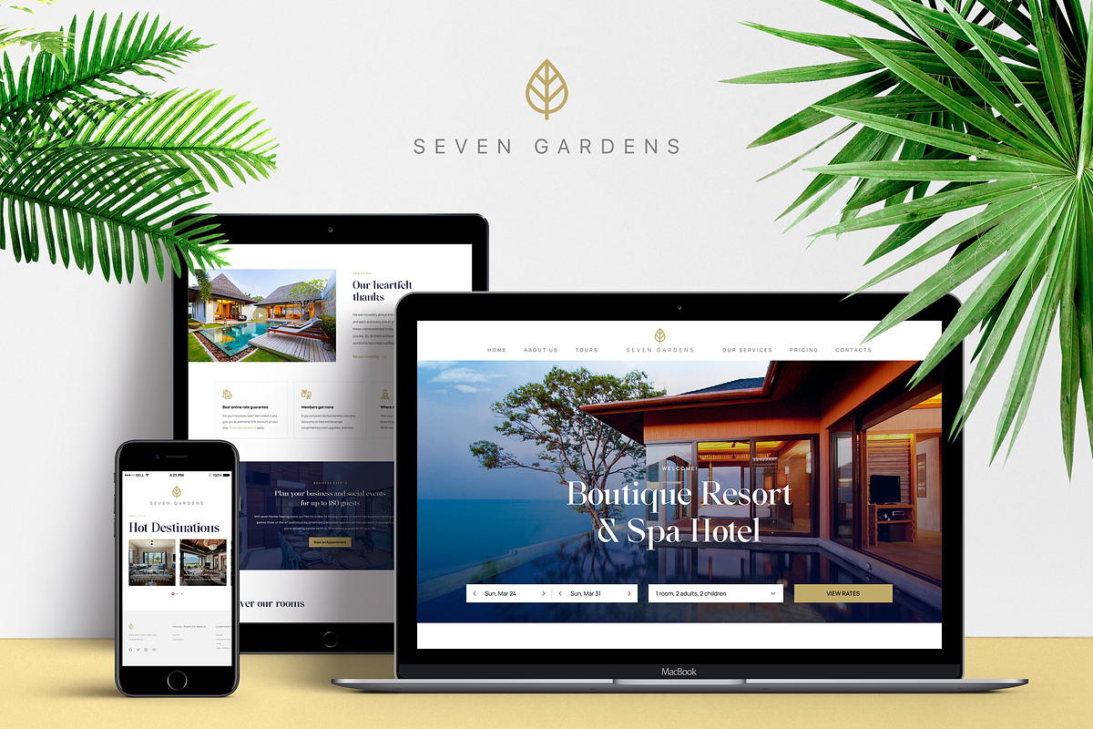 Boutique Resort & Spa Hotel, a Landing Page Template by Saidmakhmud (Photo 1 of 2)