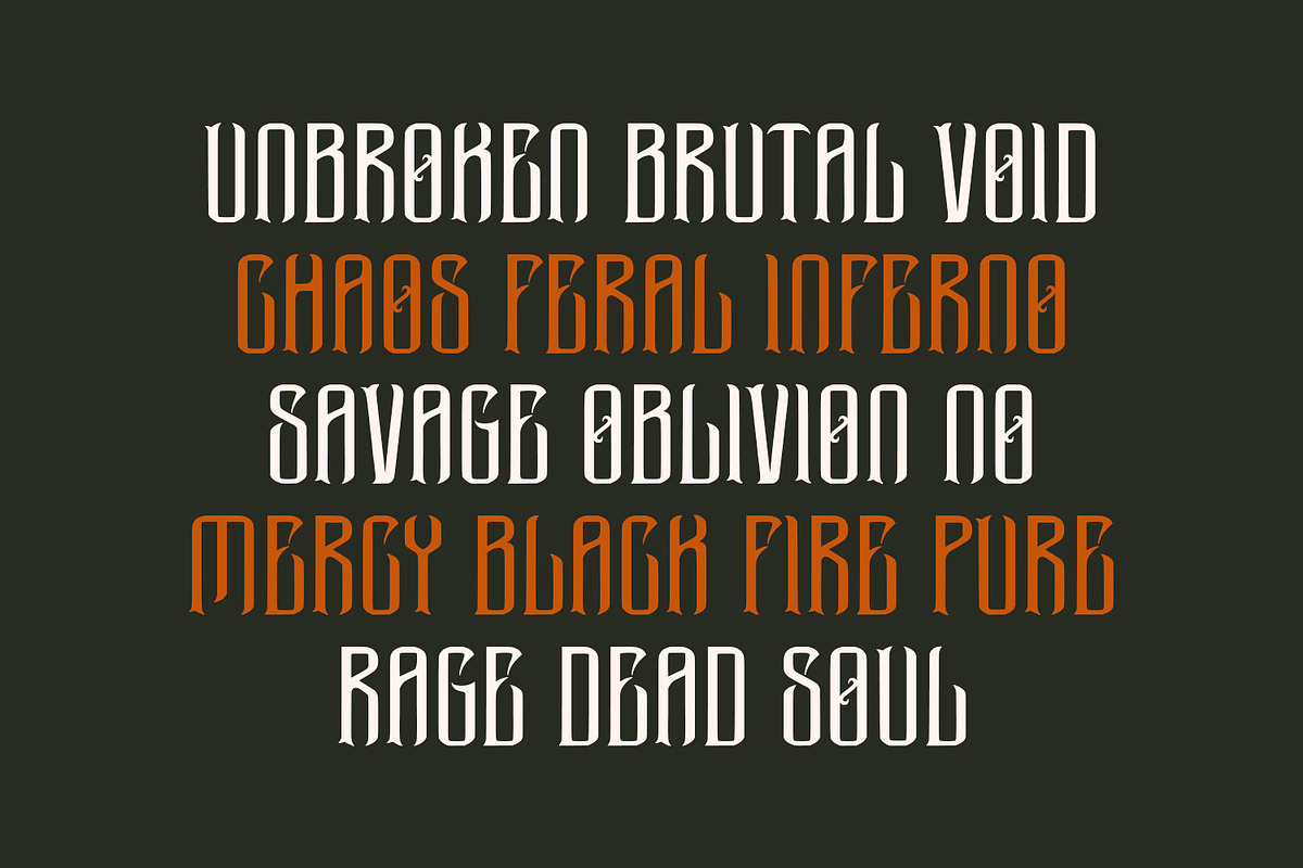Chorocz Tribal Blackletter Display, a Blackletter Font by Maulana Creative (Photo 5 of 7)