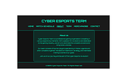 Cyber Esports Team Website, a HTML Template by Al Pavo Studio (Thumbnail 4 of 5)