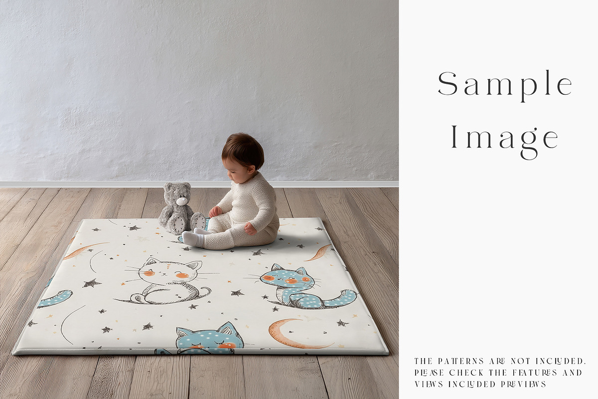 Baby Playmat Mockups 2 Shapes, a Product Mockup by mock-ups (Photo 43 of 50)