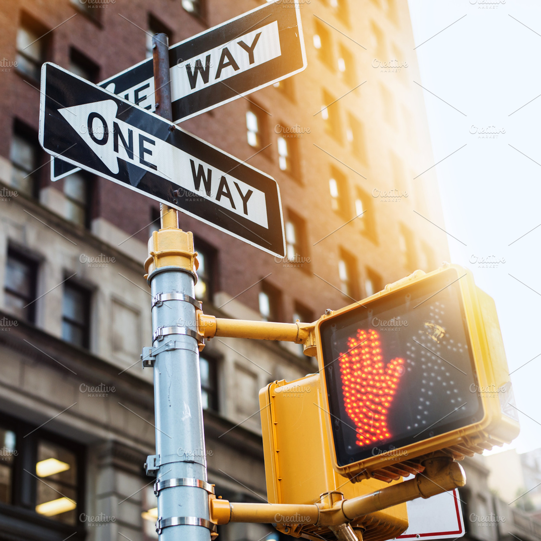 New York City road sign, a Transportation Photo by New York Art Store
