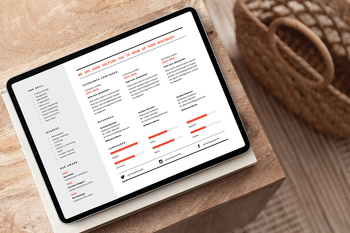 Resume Bundle, a Resume Template by Occy Design (Photo 11 of 28)