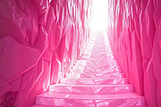Pink Crystal Cave Staircase Backdrop, a Background Graphic by Aura Canyon HQ (Thumbnail 1 of 7)