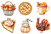 Thanksgiving greeting elements, a Seasonal Illustration by CitraGraphics (Thumbnail 2 of 7)