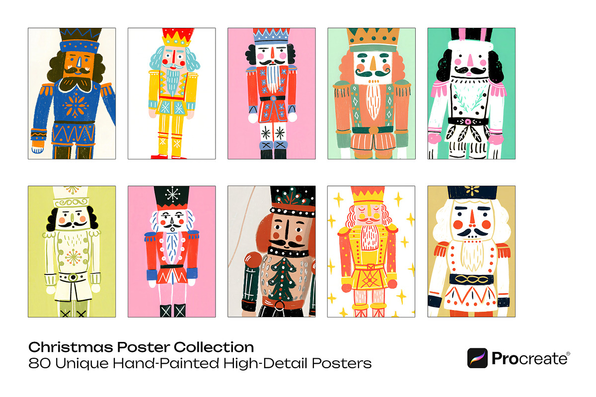 Christmas Poster Collection, a Seasonal Illustration by crafty (Photo 7 of 12)
