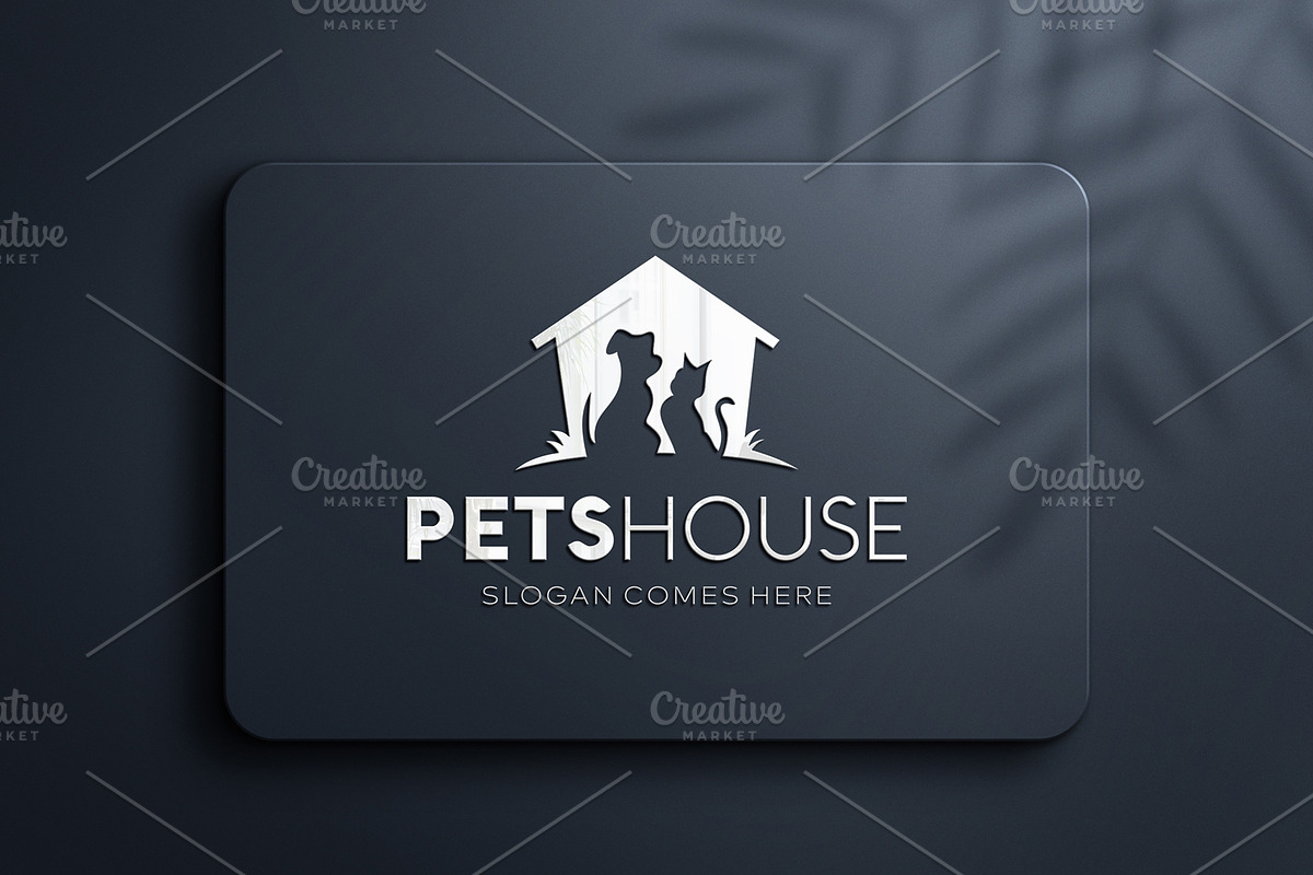 Pets House and Dog and Cat Logo, a Branding & Logo Template by Imran Haroon (Photo 2 of 2)