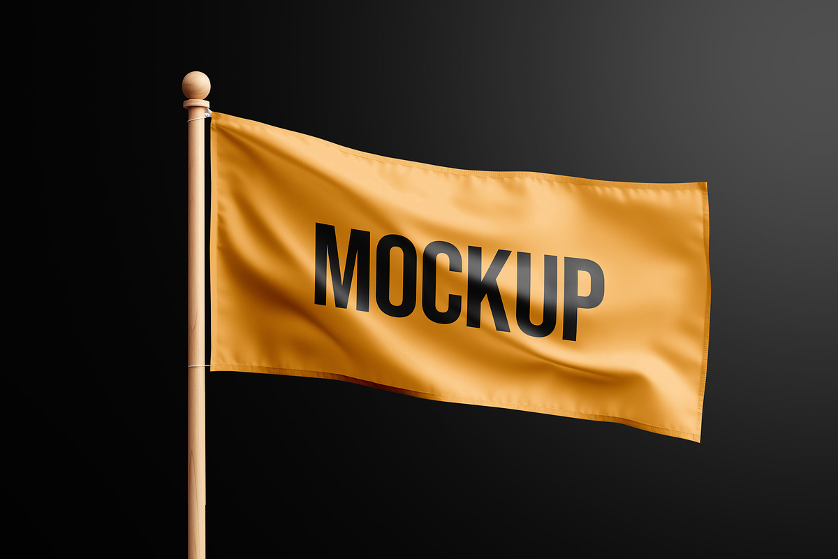 Flag Mockup, a Merchandise Mockup by dpi (Photo 3 of 6)