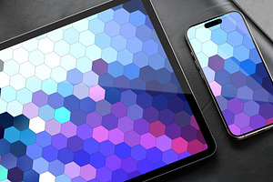 4K abstract geometric background