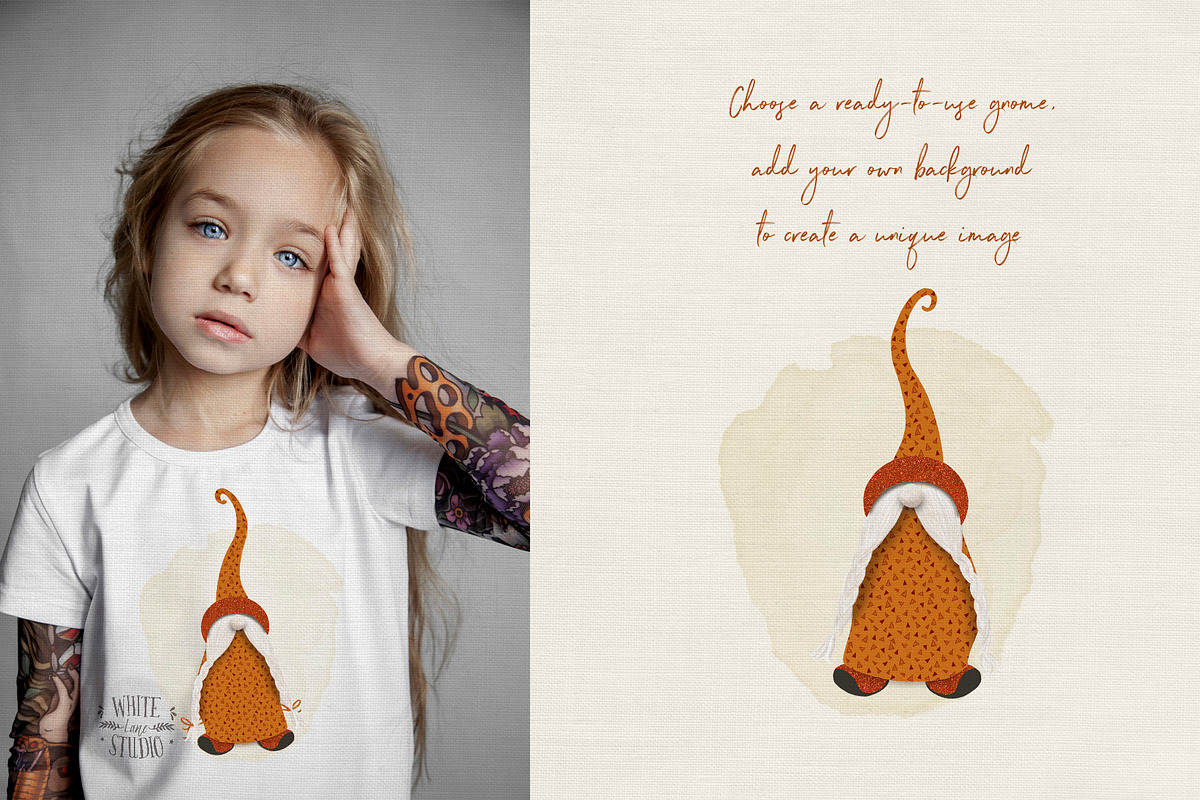 Holiday Gnome Illustrations Set, a Decorative Illustration by White Lane Studio (Photo 6 of 11)