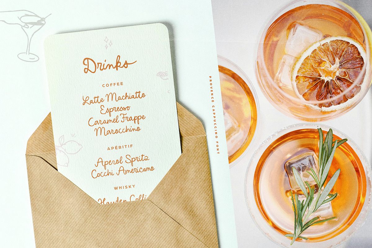 Provence Cappuccino Script & Doodles, a Handwritten Font by Ivan Rosenberg (Photo 9 of 12)