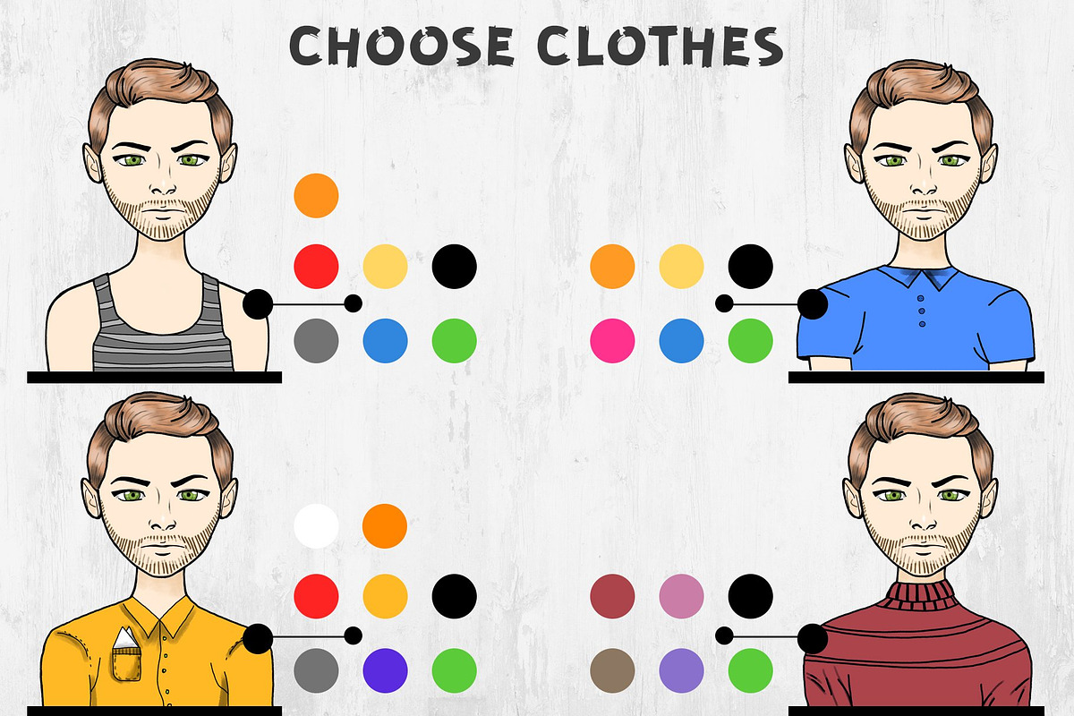Character Creator (Boys), a Person Illustration by Alina Sh (Photo 5 of 9)