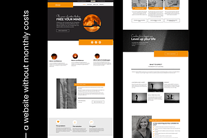 Wordpress Theme Black Orange Minimal