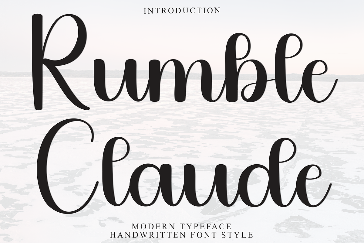Rumble Claude, a Handwritten Font by FreshTypeINK (Photo 1 of 8)