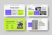 Lime Purple Corporate Profile Deck, a Presentation Template by FIBRINOSÄ (Thumbnail 6 of 6)