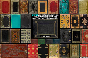 101 High-Res Antique Book Covers