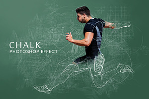 Chalk Photoshop Action, an Action Add-On by INTENTFX