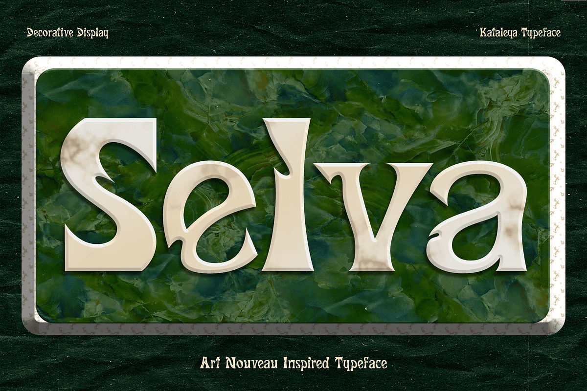CF Kataleya - Art Nouveau Display, a Sans Serif Font by Indotype Foundry (Photo 5 of 10)