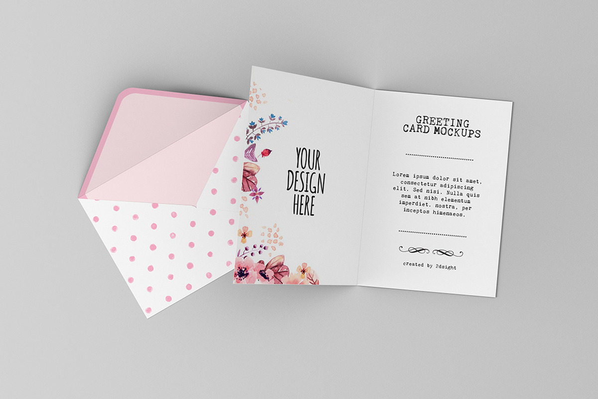 Invitation & Greeting Card Mockup v2, a Print Template by 2dsight (Photo 10 of 15)