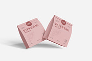 Paper Bag With Label Mockup, a Product Mockup by Indah (Thumbnail 6 of 6)
