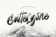 Gattergone Rough Brush Font, a Handwritten Font by RantautypeStudio (Thumbnail 1 of 15)