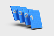 4 Book Box Set Mockup 6x9″ softcover, a Books & Magazine Mockup by Illusiongraphic (Thumbnail 11 of 20)