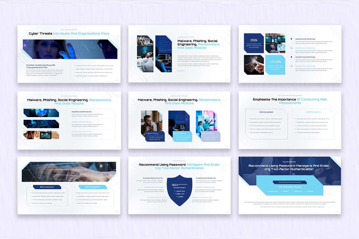 Cybersecurity Presentation Template, a Presentation Template by SlideStack (Photo 3 of 5)