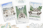 Travel to the mountains watercolor, an Illustration by Marina Ermakova (Thumbnail 6 of 12)