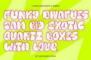 YT Brickfade - Bubble Graffiti Font, a Handwritten Font by Youthlabs Studio (Thumbnail 3 of 15)