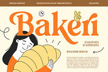 Bakeri Modern Retro Serif Font