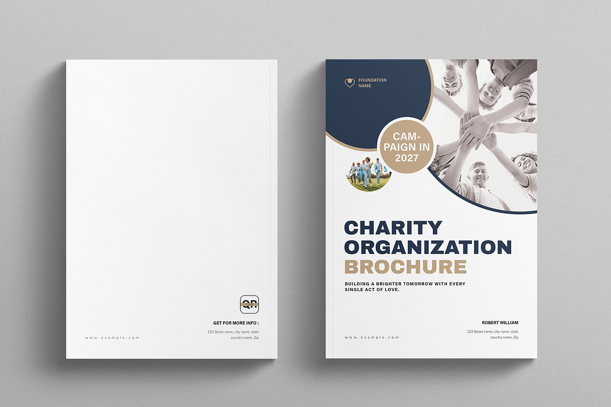Charity Brochure Template, a Brochure Template by E-Type (Photo 7 of 7)