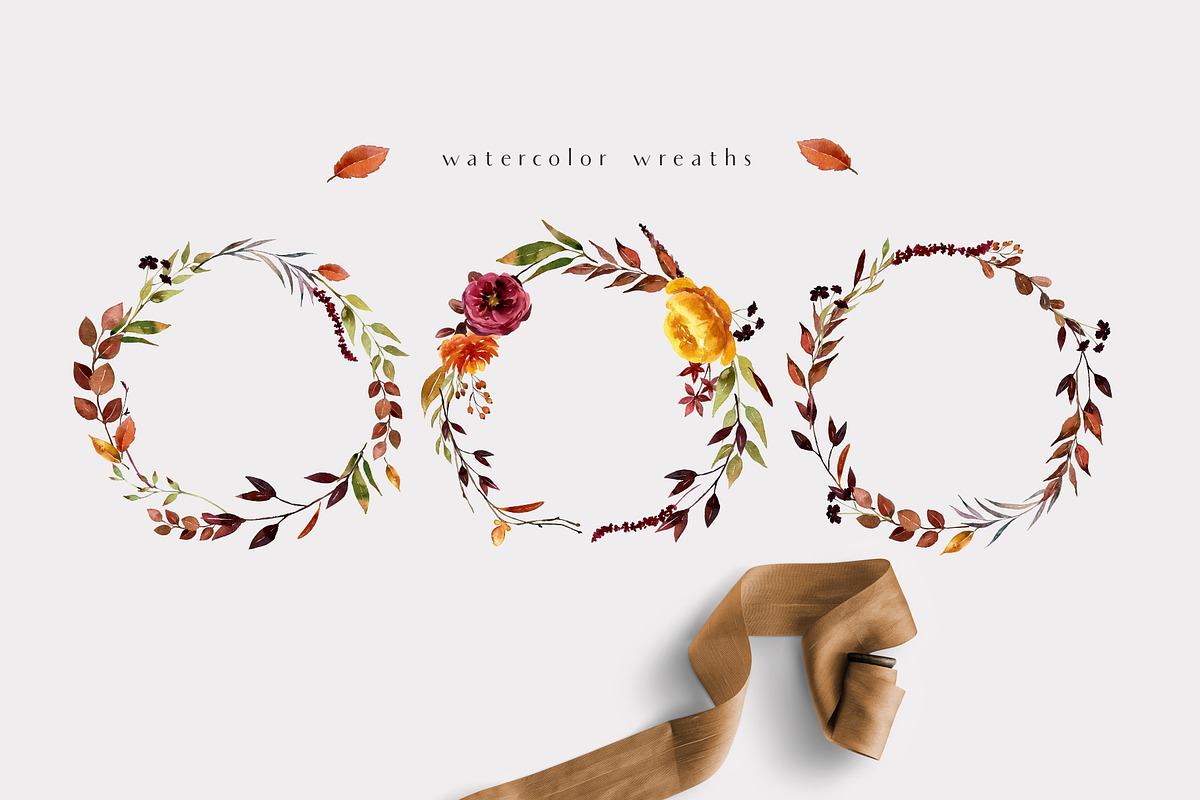 Hello autumn - watercolor collection, a Seasonal Illustration by Youksy (Photo 13 of 17)