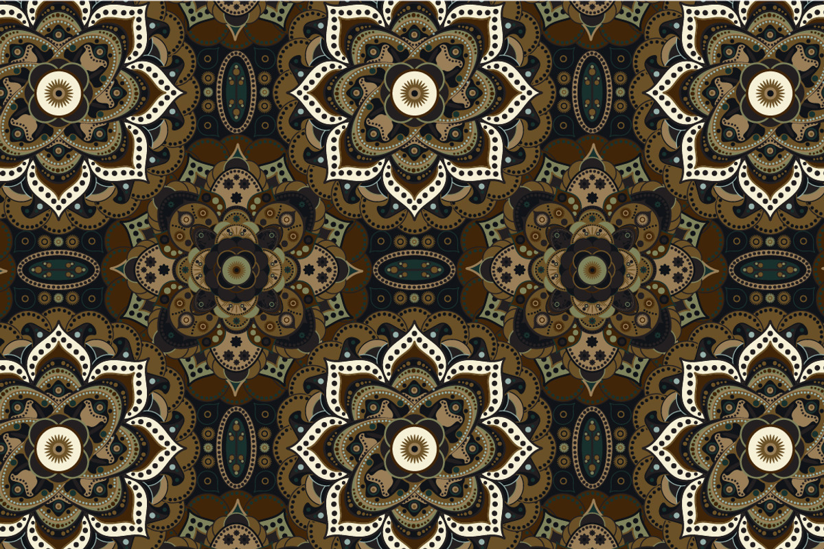 Set of Brown Ornamental Patterns, a Pattern Graphic by Sunny_Lion