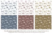 Western Toile de Jouy Pattern, a Background Graphic by Hughes Studio (Thumbnail 2 of 8)