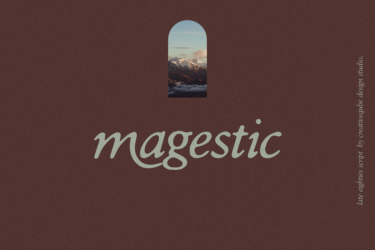 Late Eighties Font & Florals, a Serif Font by Creativeqube Design (Photo 3 of 10)
