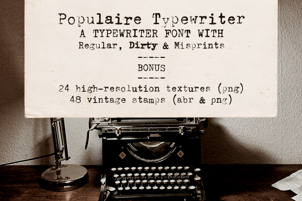 Typewriter and Script font pack, a Font by Ana's Fonts (Photo 5 of 19)