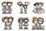 Dreamy Sweetheart Valentine Clipart, an Illustration by CreationArt (Thumbnail 5 of 5)