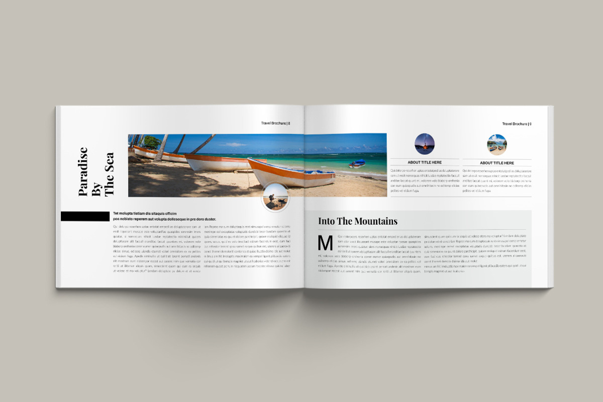 Travel Magazine Landscape Templates, a Magazine Template by Pixelpick (Photo 5 of 13)